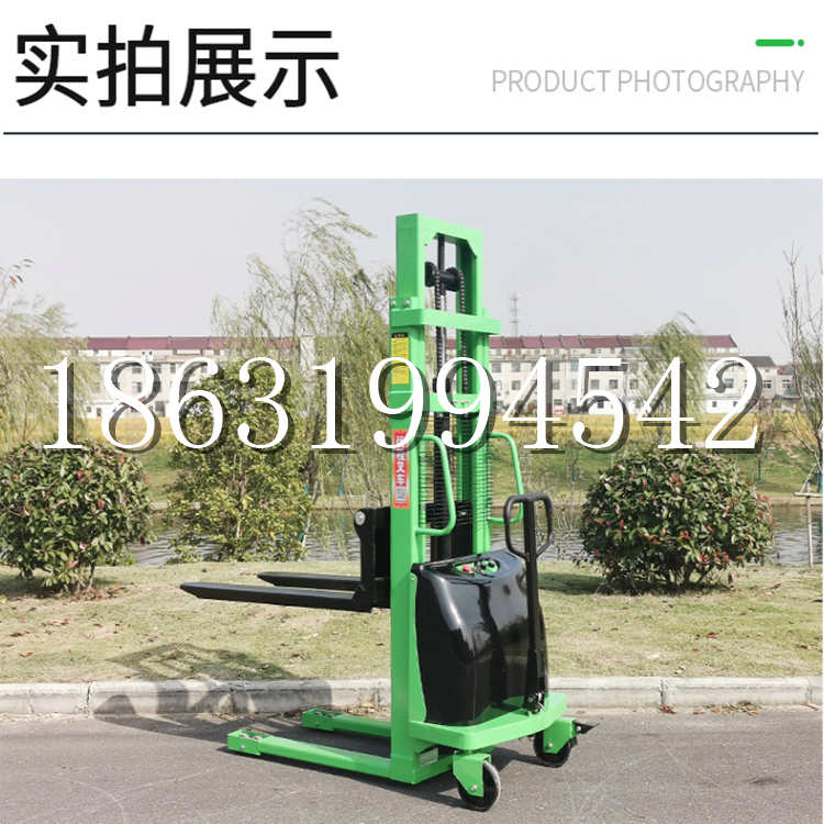 南充市电动叉车堆高车液压铲车电瓶1吨2吨站驾步行式小型全自动叉车